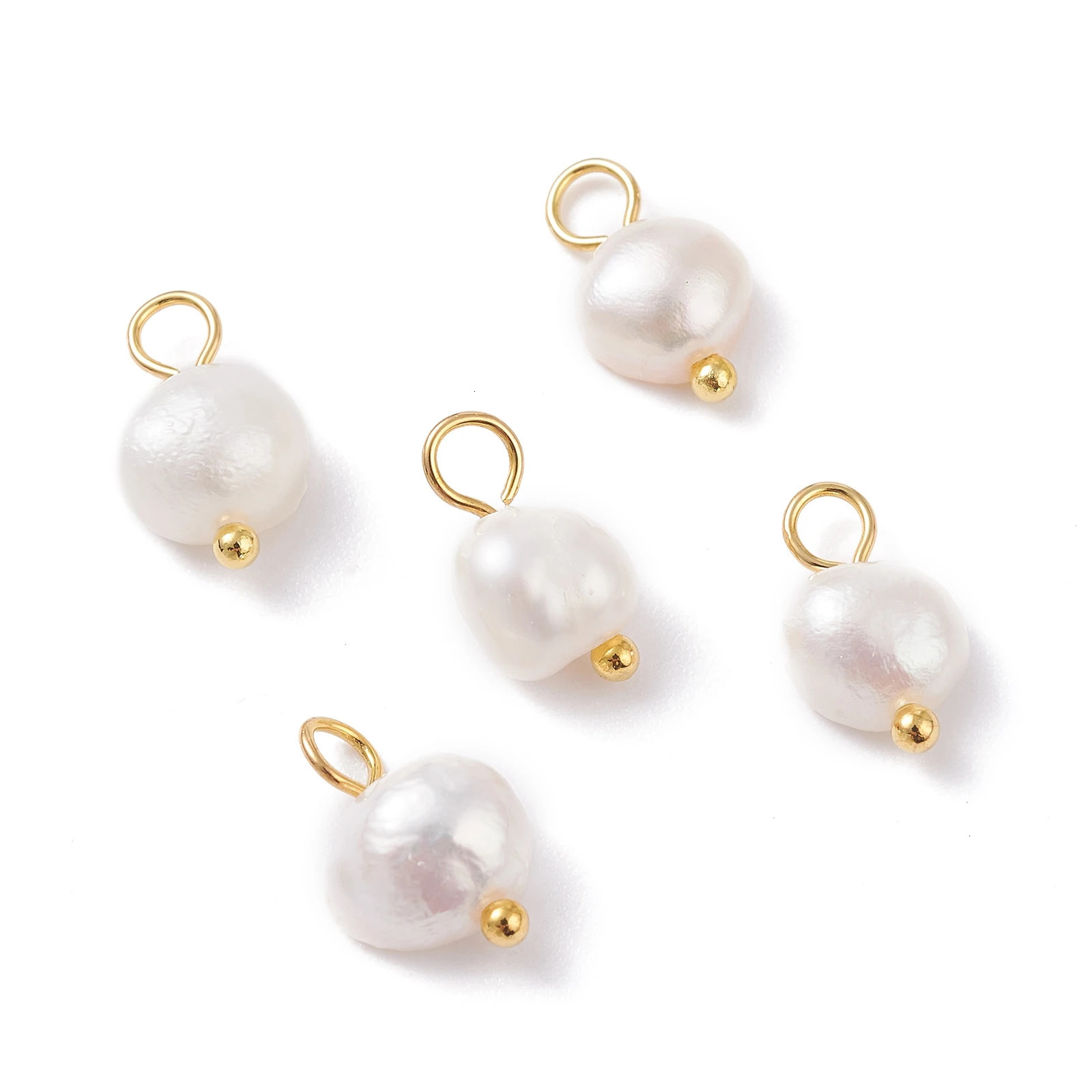 30/80/100pcs Natural Cultured Freshwater Pearl Charms Pendants For Jewelry Making Earring Necklaces Bracelet Accessories 250117