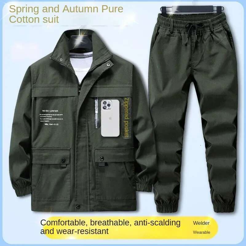 Ddmyoutdoor China Domestic Men S Autumn Spring Workwear Suit For Auto Repair Electric Welding Outdoor Leisure Construction Site Hiking Fishing Moto We