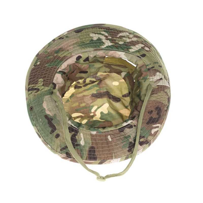 Tactical Men Camouflage Boonie Hat Sun Protector Outdoor Paintball Airsoft Army Training Fishing Hunting Hiking ScarfXJ250116