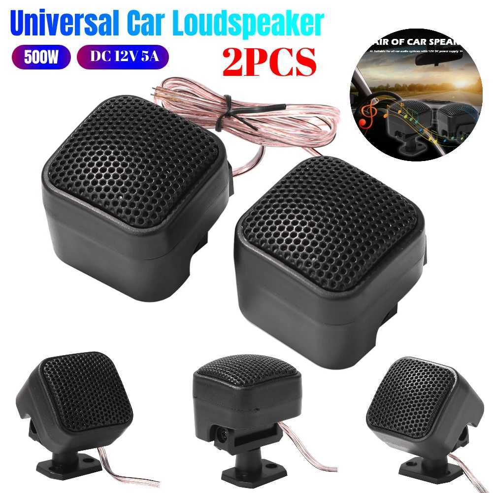 Car Audio 2PCS 500W Car Tweeter Speaker DC 12V 5A Mini Car Tweeter Speaker Universal Car Speaker High Efficiency for Car Audio System H250118