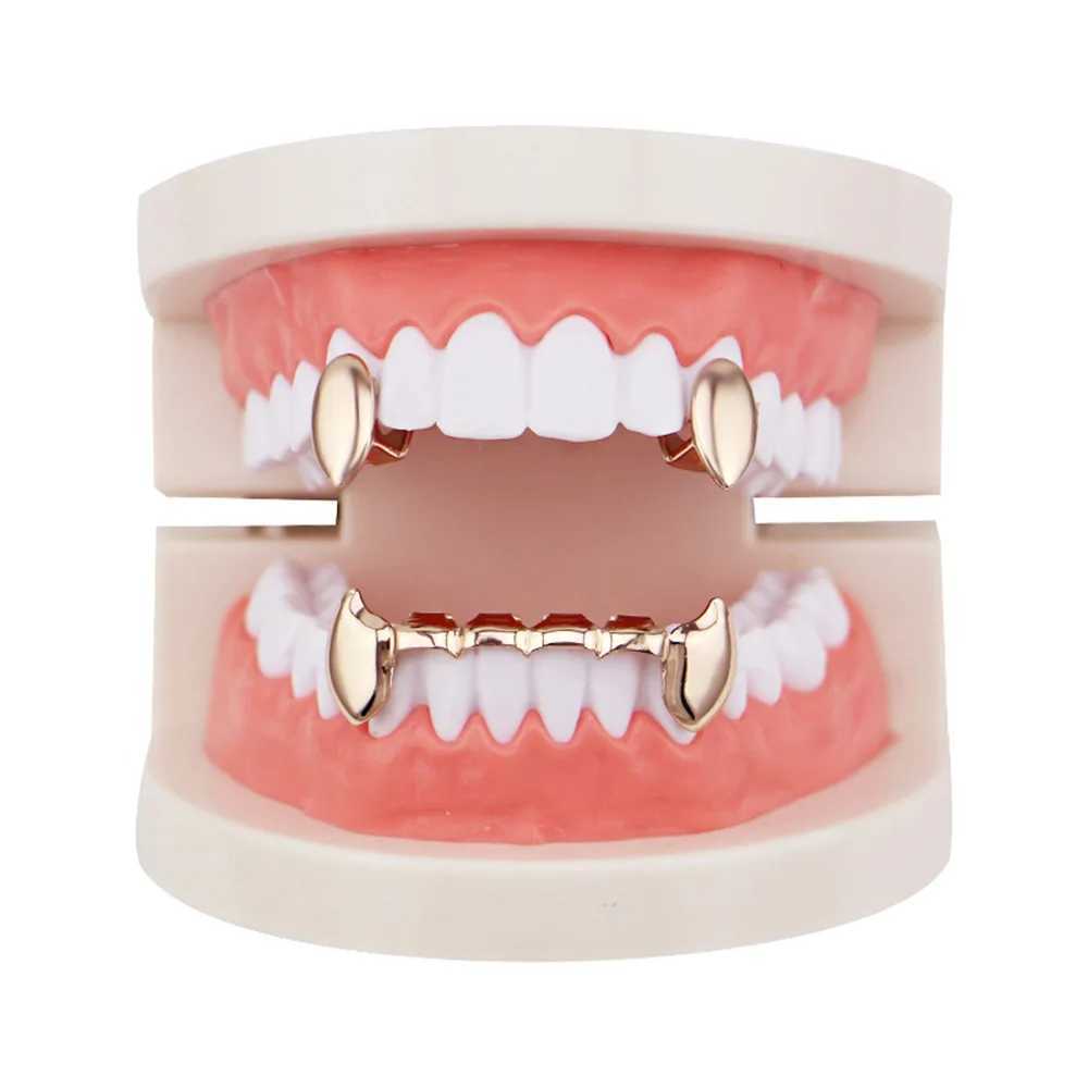 Canine Teeth Hip Hop Tooth Cap Grillz Top Bootom Body Jewelry Cosplay Grillz Mouth TG060XJ250114