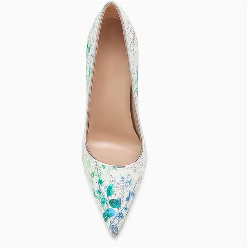 Sexy Wedding Party Women's Slim High Heels Fashion Sparkly Sequin Single Shoes