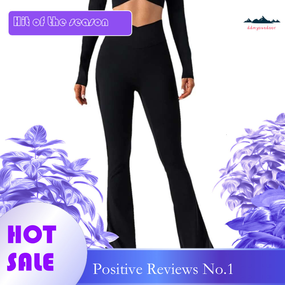 Ddmyoutdoor China Domestic Mermaid Curve Autumn Naked Elastic Sports Yoga Flared Pants Tight Fit Slimming High Waist Peach Hip Fiess Trousers