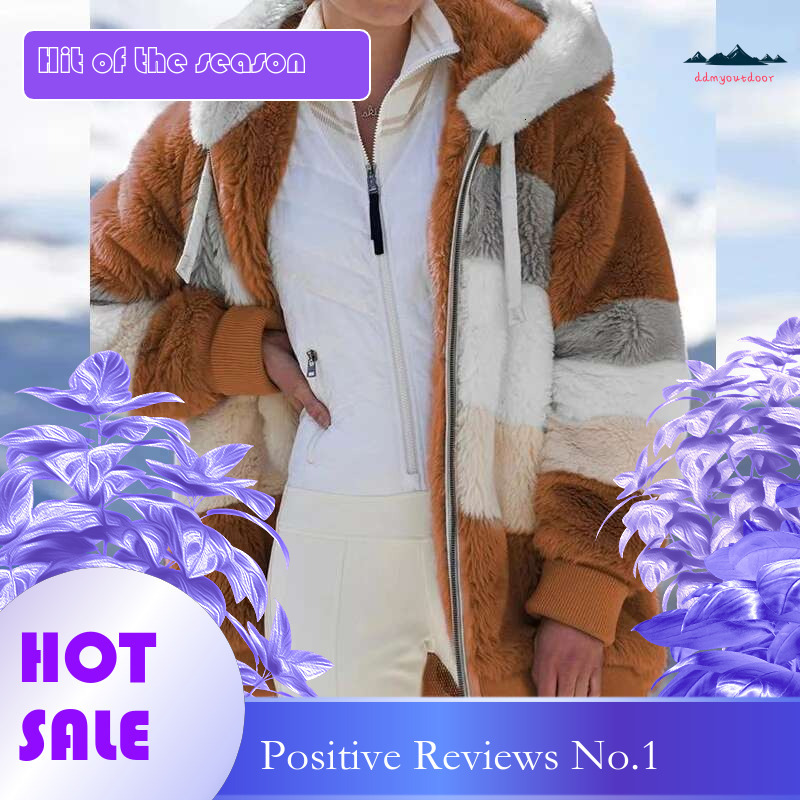 Ddmyoutdoor China Domestic Winter Women S Casual Sport Hooded Windbreaker Faux Fur Coat Zipper Thermal Jacket Plus Size Overcoat Ladies Clothes