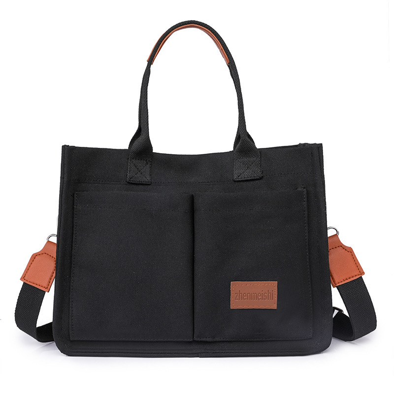 2025 New Casual Handheld Canvas Shoulder Large Capacity Multi layered Women's Crossbody Bag swissmilitary