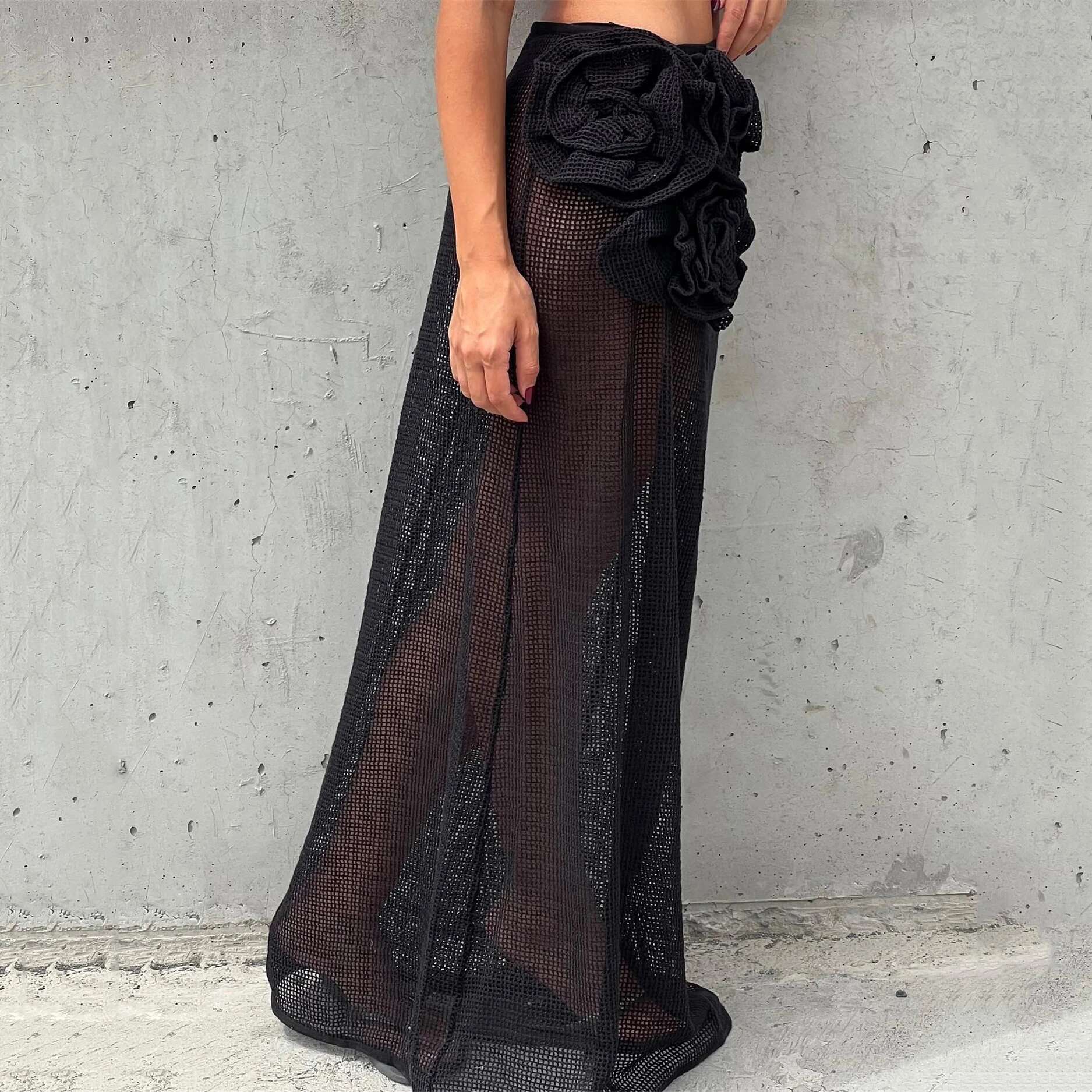 3Pcs Wer Swimsuit Sexy Bikini 2025 Women Swimwear Crochet Dress Halter Ruffle Swim Suit Bathingsuit Beachwear Bandeau Biquini