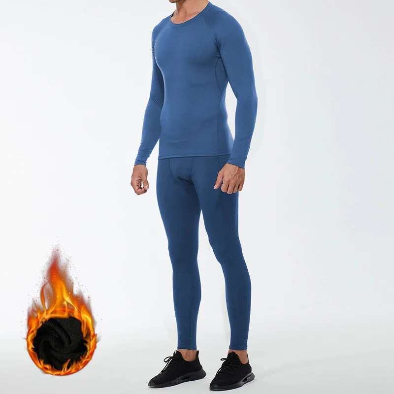 Ddmyoutdoor China Domestic Winter Thermal Underwear Mens Running Sport Set Warm Tracksuit Fiess Training Jogging Suits Gym Clothing Men Veet Sweatsuit