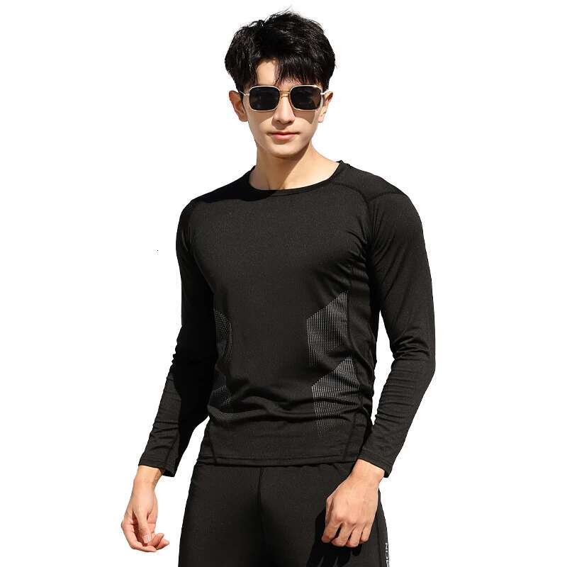 Ddmyoutdoor China Domestic Jogging Running Long Sleeves Compression Quick Dry Workout Fashion Training Print Tee Elastic O Neck Breathable Muscle Shir