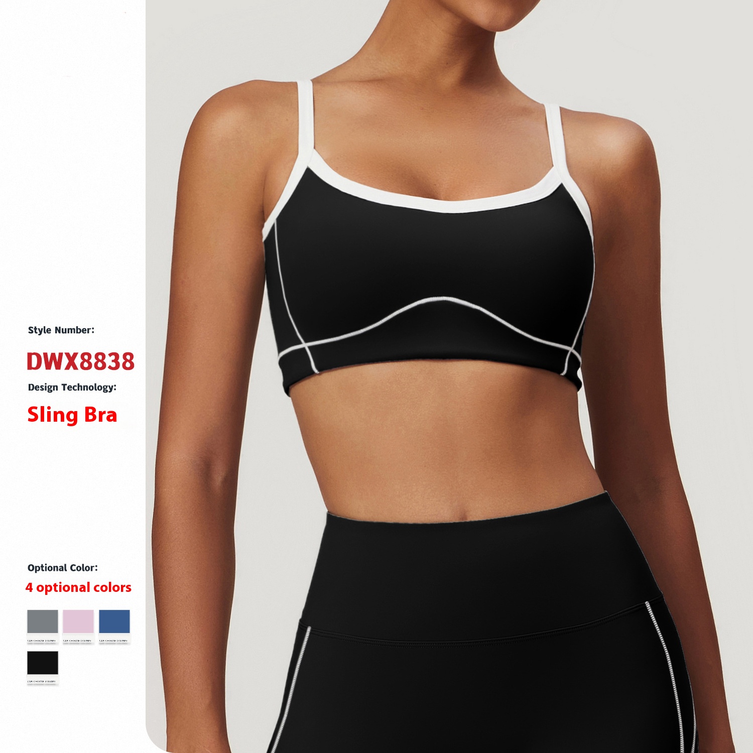 Nude Feeling Tight Sports Underwear Big U Back Yoga Bra Women Inner Outer Fitness Top