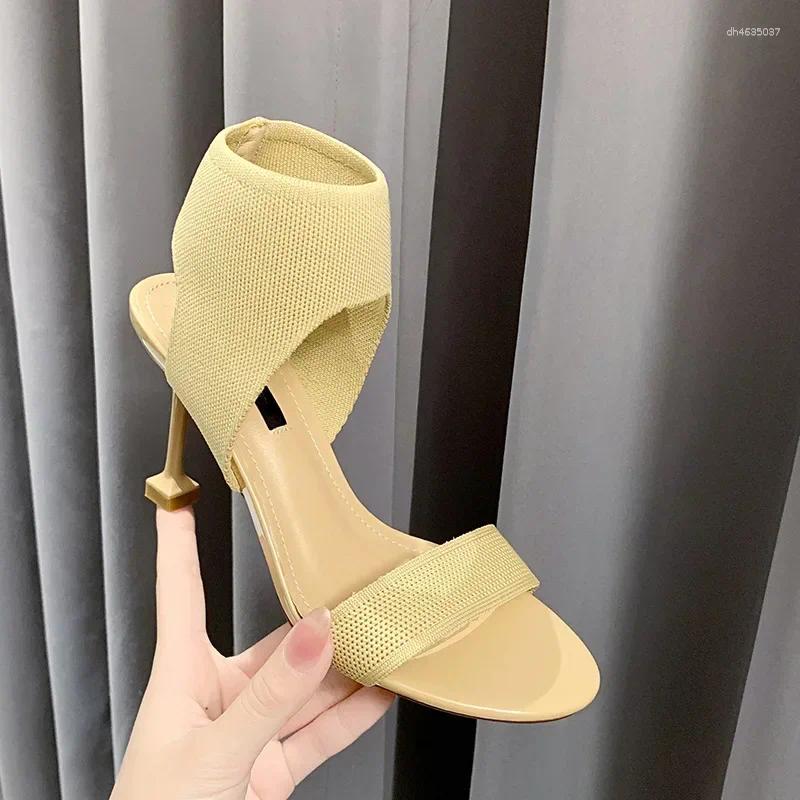 Sandals Spring Shoes Heels 2025 Women's Open Toe Med Espadrilles Platform Fashion Peep High Medium Stiletto Point hurenlakeshoes hurenlakeshoes