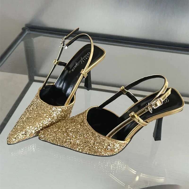 Bg Sexy Pointed Toe Heels Brand Party Dress Wedding Shoes Female Fashion Sgback Thin High Sandals Women