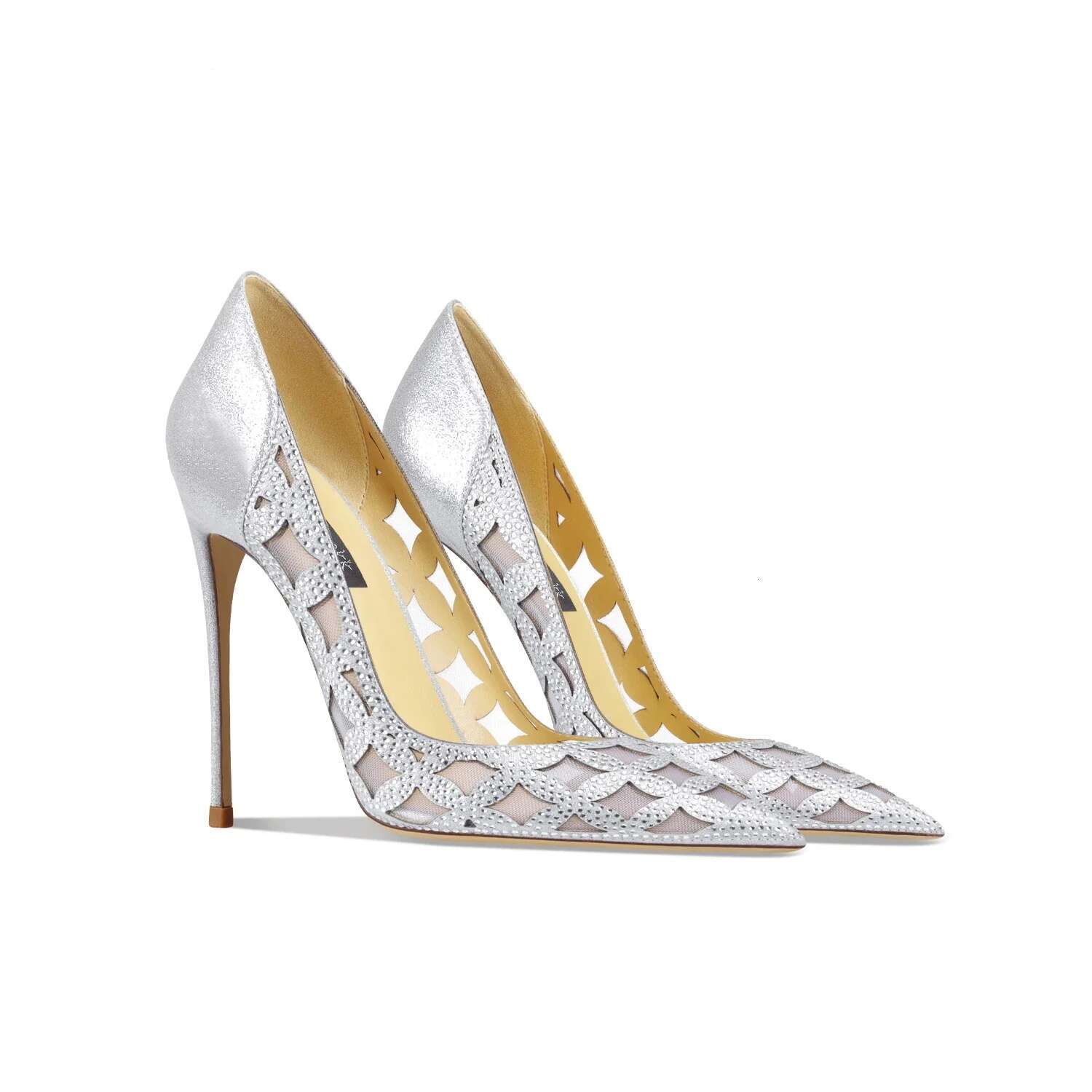 2025 Spring And Autumn New Women's High Sier Leather Pointed Thin Heels Shallow Mouth Single Shoes