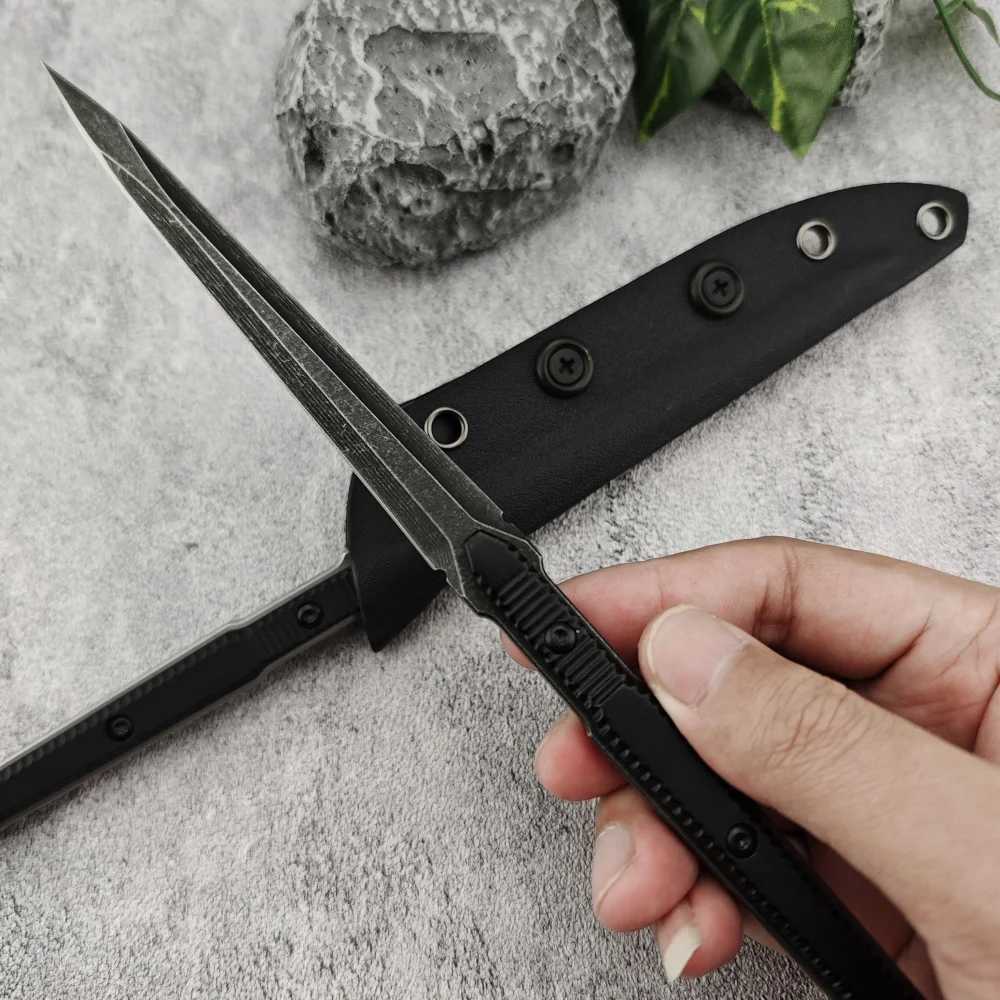 High Quality Kitchen Knife 440C Blade Aluminum Handle Multifunctional Fixed Blade Sharp Meat Cutter Stainless Steel KnifeXJ250117