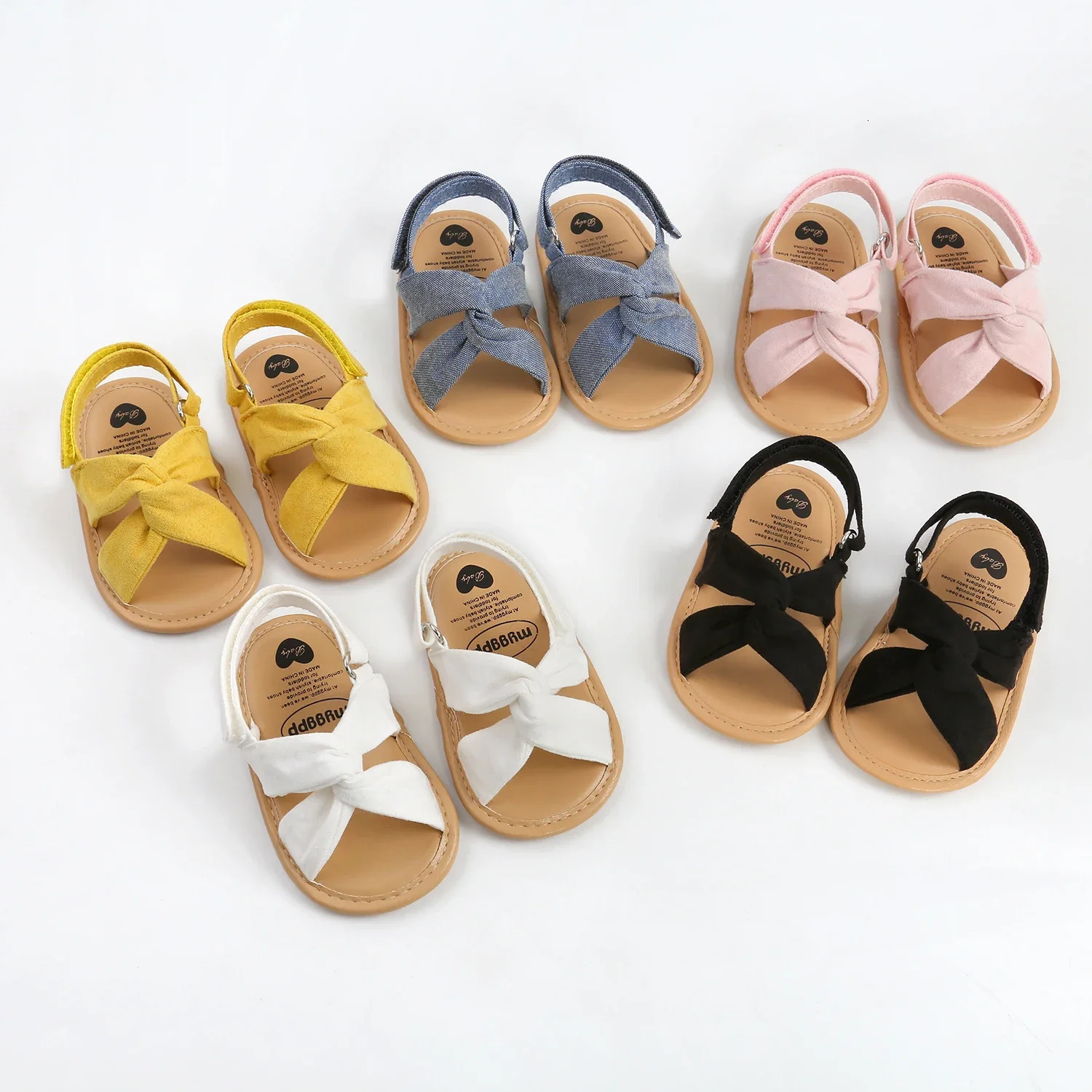Breathable Summer born Baby Girls Sandals Shoes Toddlers Simple Style Solid Color Soft Sole Outdoor Indoor Prewalker 250118