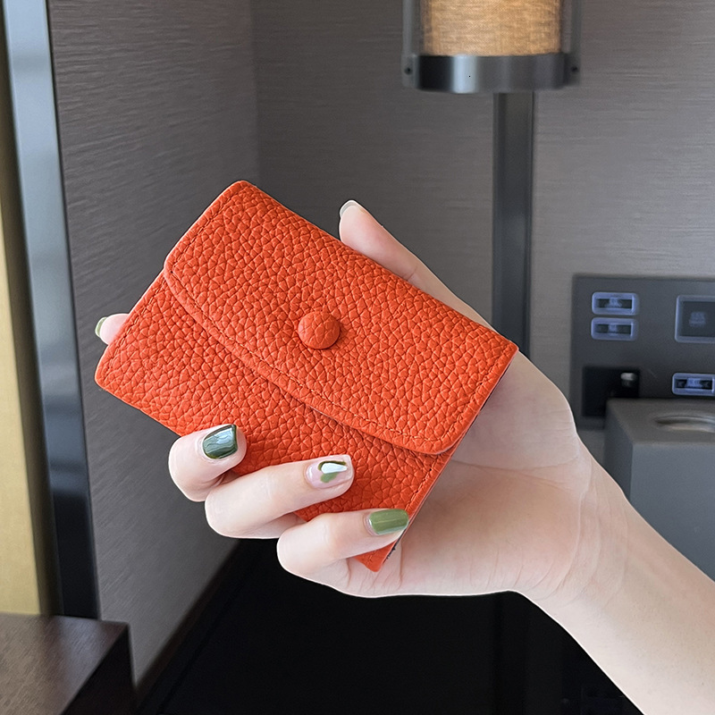 2025 New Simple Thin Bag for Women, Exquisite Leather, Compact Card Position, Light Luxury, Small and Unique, Multi functional Wallet swissmilitary