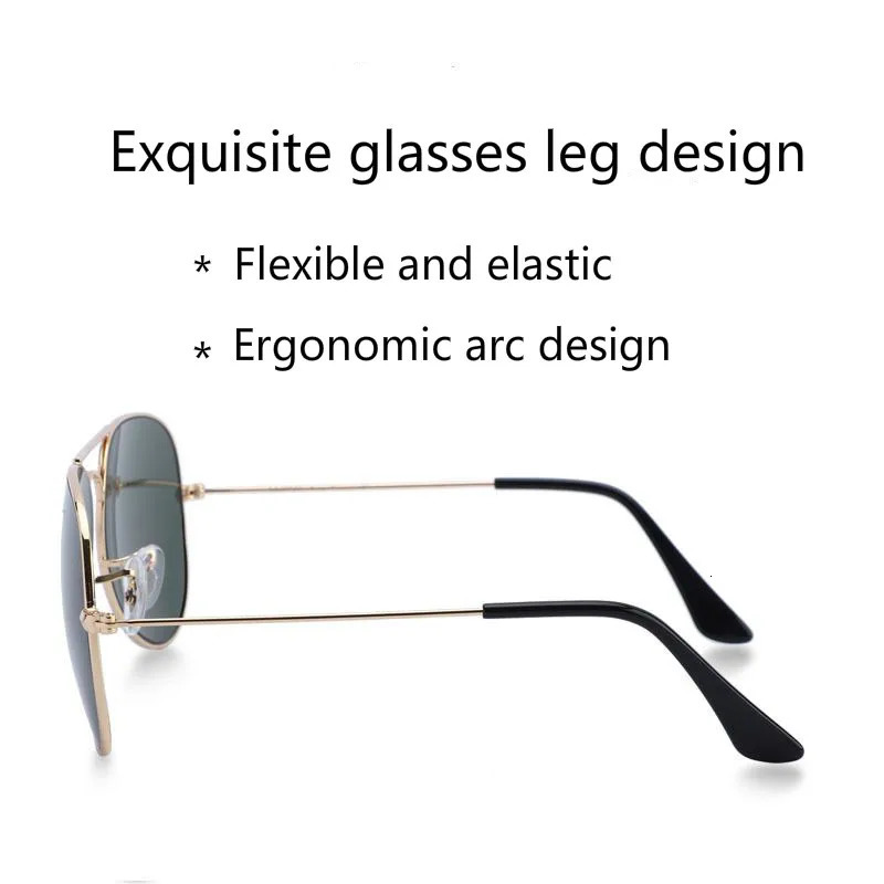 High Quality Sunglasses Men Women Mineral Glass Lens Eyewear UV400 Protection Fashion Eyeglasses Frames 250117