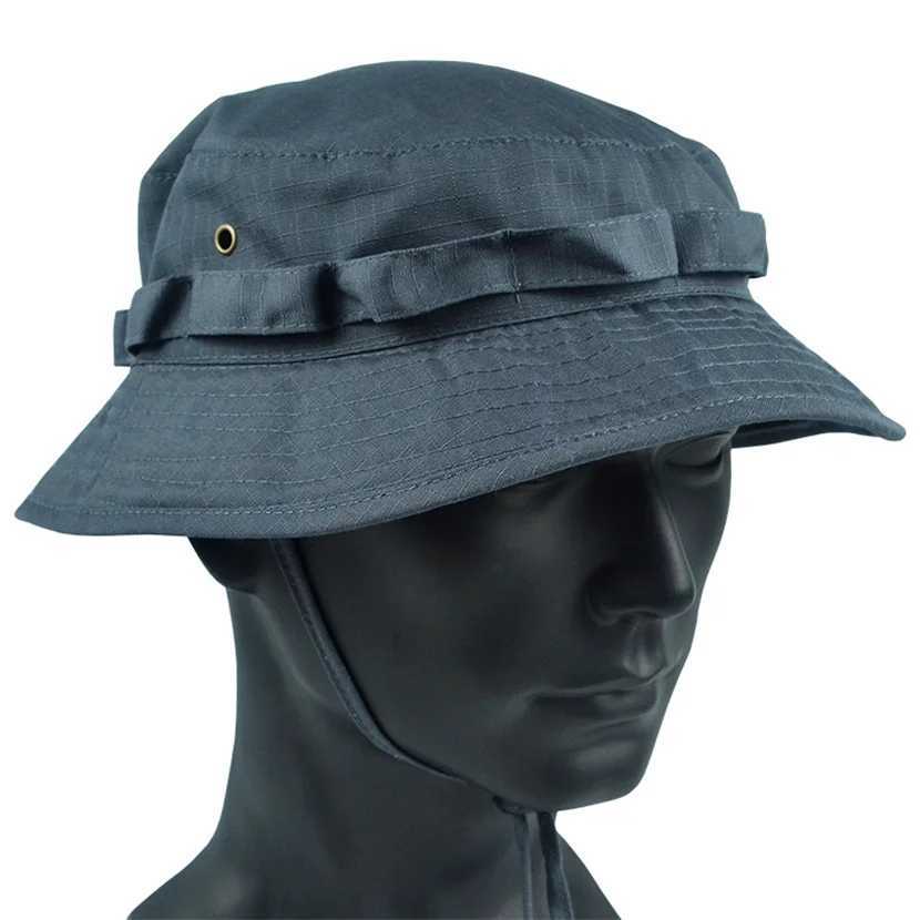 Tactical Boonie Hats Sun Fishing Hat Outdoor Camouflage Bobb Hiking Fisherman Sniper Ghillie Bucket HatsXJ250116