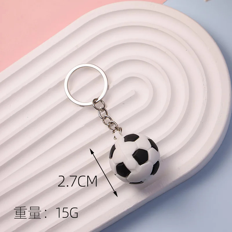 Football Basketball Volleyball Key Chain Tennis Rugby Keyring Necklace Stainless Steel Pendant Gift Sport Accessories 250107