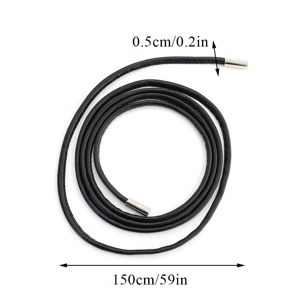 Round Leather Rope Dresses Coat Decoration String Waist Belt For Women Solid Fashion Long Chain Vintage Waistband 250114