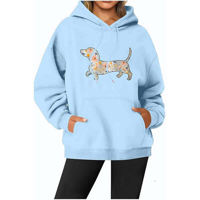 European style new shoulder cuff pullover women's hooded sports long sleeved casual sweatshirt jacket