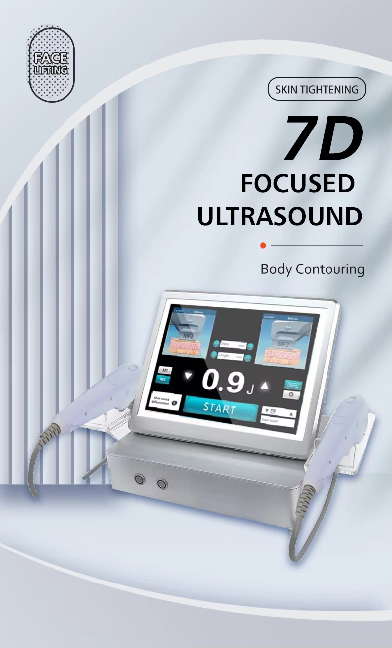Facial Lifting 7D High Intensity Focused Ultrasound Slimming Machine Hifus 7 D Anti-aging Skin Tightening HIFU 7D Body Shaping