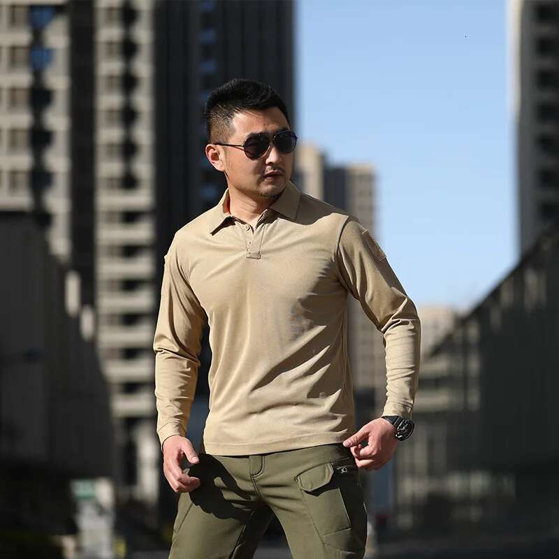 Ddmyoutdoor China Domestic New Outdoor Military Tactical Breathable Camouflage Training Collared Shirt Hiking Camping Fishing Quick Dry Long Sleeve Te