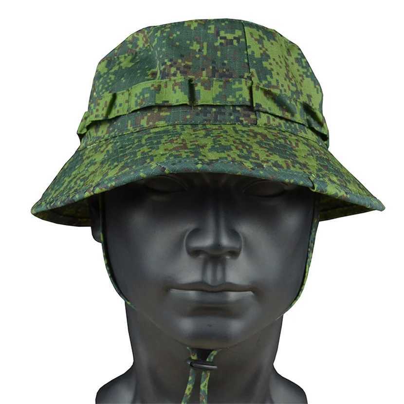 Tactical Boonie Hats Sun Fishing Hat Outdoor Camouflage Bobb Hiking Fisherman Sniper Ghillie Bucket HatsXJ250116