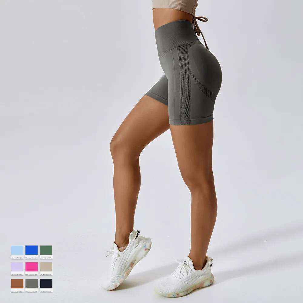 Ddmyoutdoor China Domestic Mermaid Curve Elastic Belt Seamless High Waist Peach Hip Shape Gym Women Tight Breathable Quick Dry Fiess Shorts