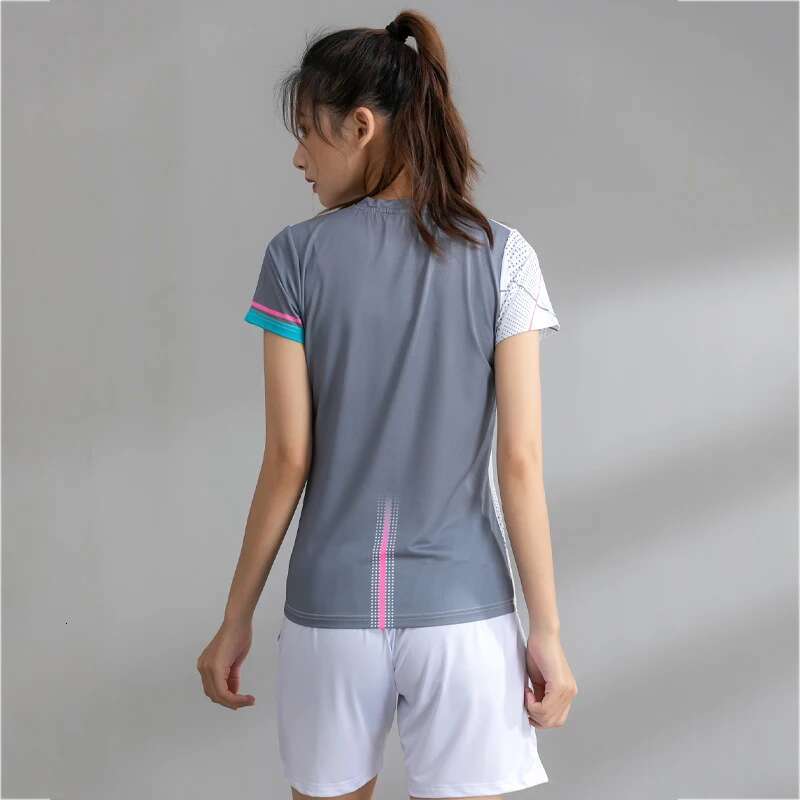 Ddmyoutdoor China Domestic New Style Badminton Tennis Shirts Women Custom Table D Print Quick Dry Running Short Sleeve Polyester Yoga Training Gym Tee