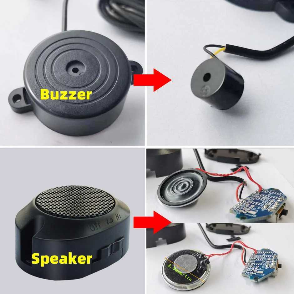 Car Audio Car Speaker Audio Parking Sensors Alarm Horns Vehicle General Purpose Black Loudspeaker Accessories Loud Buzzer Alert H250118