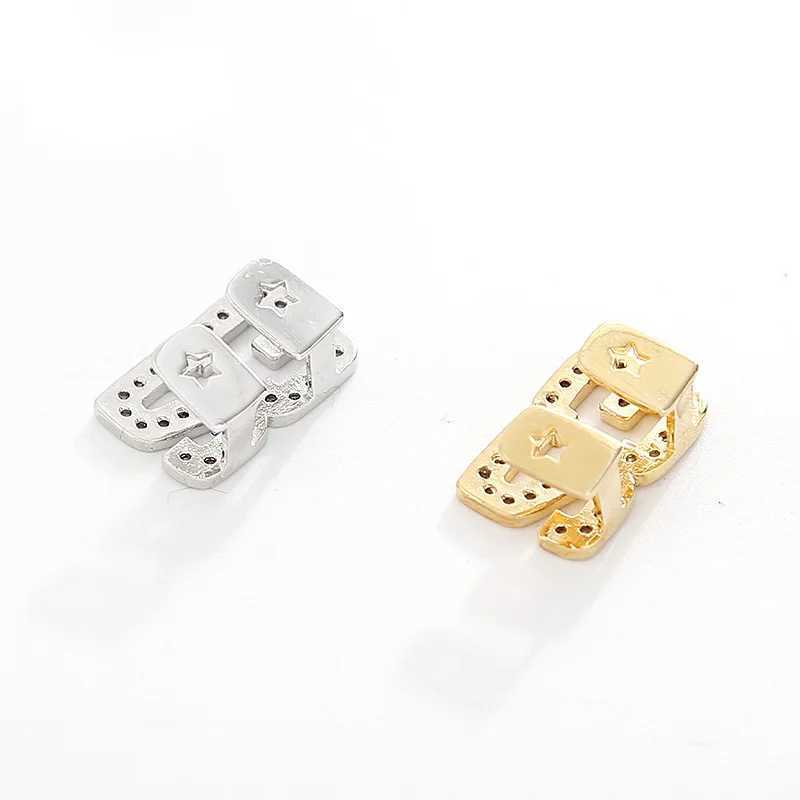 CZ Stones Number 23 Teeth Grillz Caps Cubic Zircon Iced Out Micro Pave Bottom Charm Grills For Men Women Hip Hop JewelryXJ250114