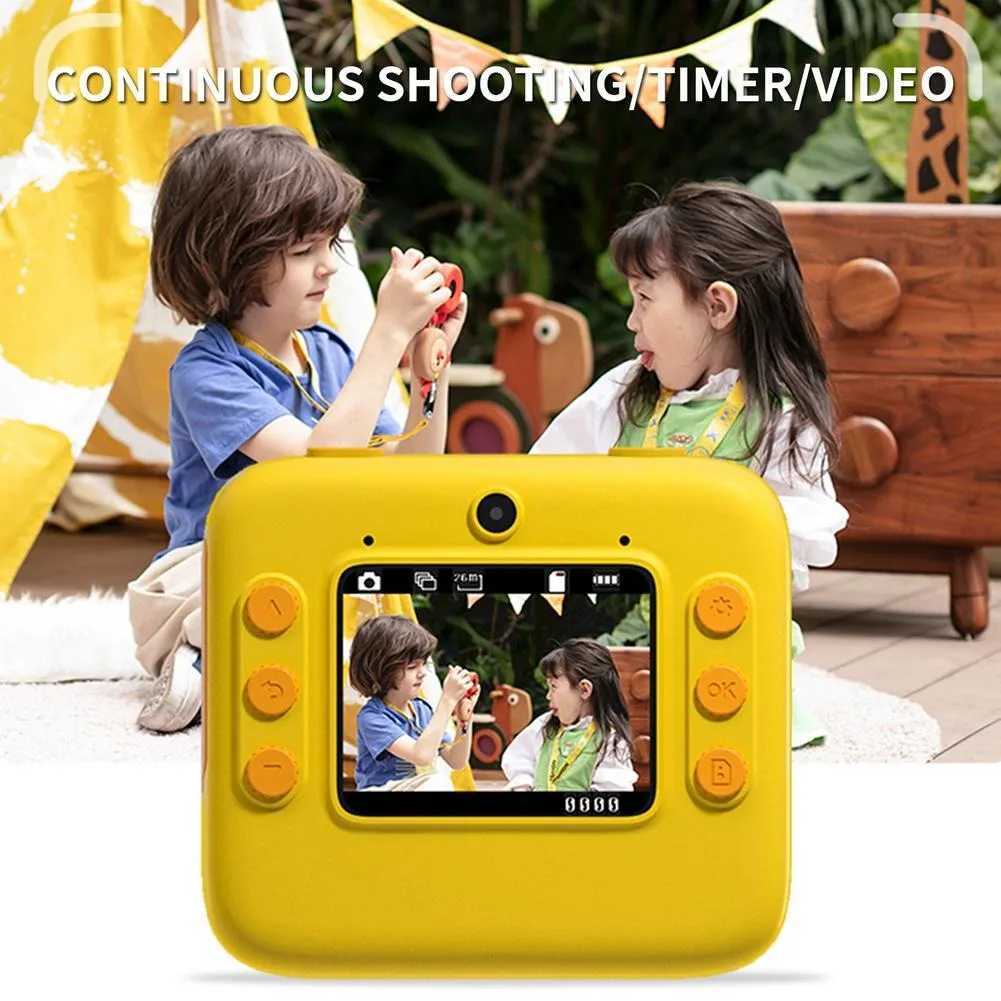Digital Cameras Children Instant Camera Print Camera 2.0 1080P Video Photo Digital Camera with Thermal Print Paper for Kids Birthday Gift Toys z250117