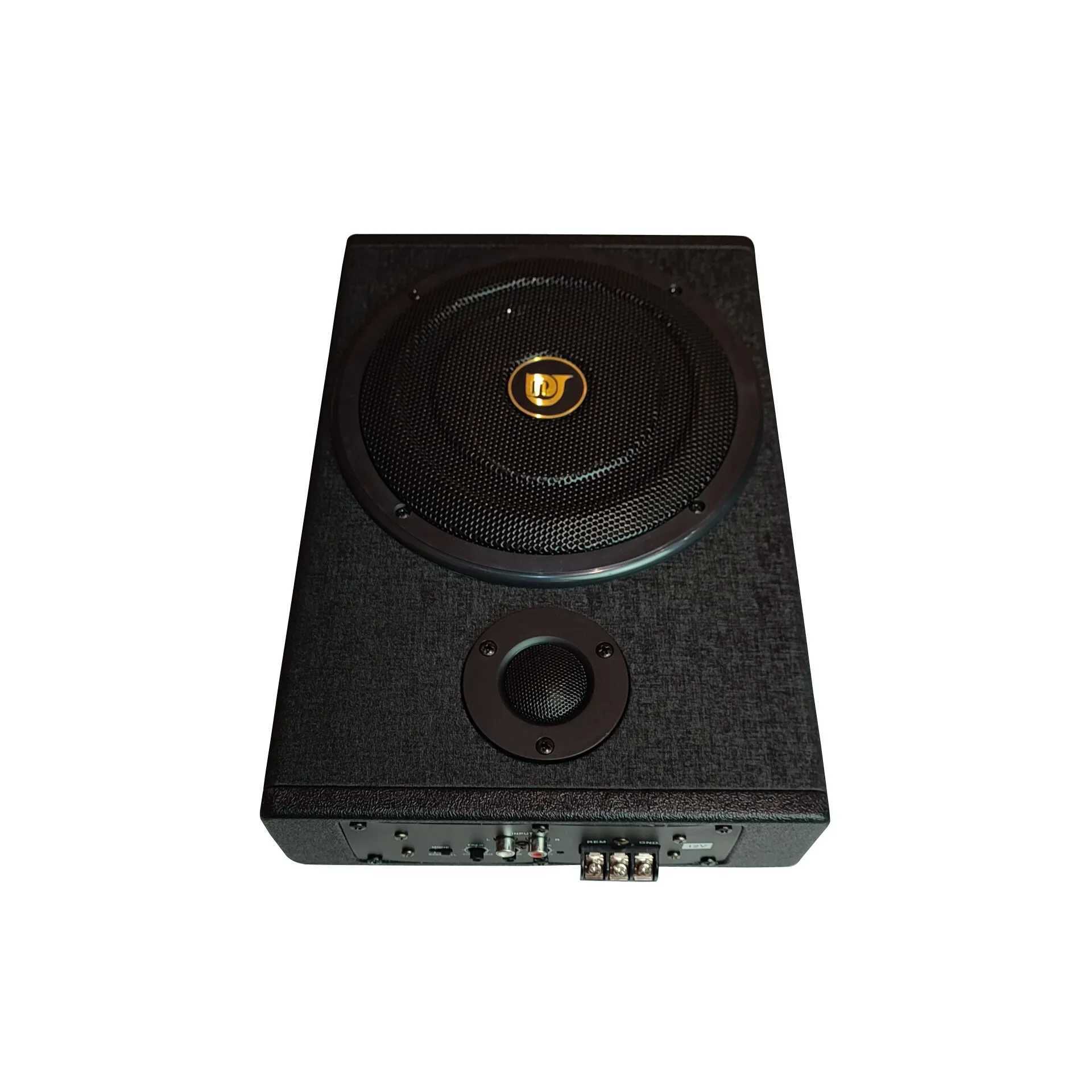 Car Audio High power 12V with high pitched active wooden leather sound system 8-inch car ultra-thin seat subwoofer H250118