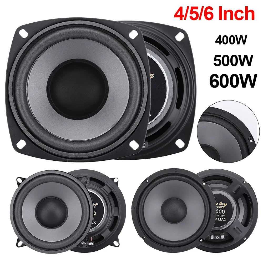Car Audio 4/5/6 Inch Car Speakers 400/500/600W Car HiFi Coaxial Speaker 2Way Universal Automotive Audio Music Stereo Subwoofer For Vehicle H250118