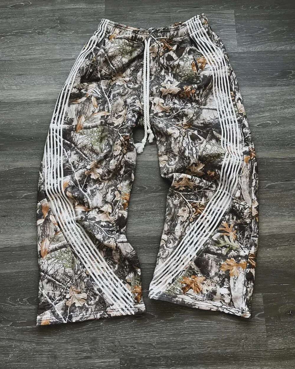 Streetwear Women Y2k Gothic Hip Hop Retro Camo Graphic Baggy Casual Pants Womens Mens Elastic Waist Jogging Trousers