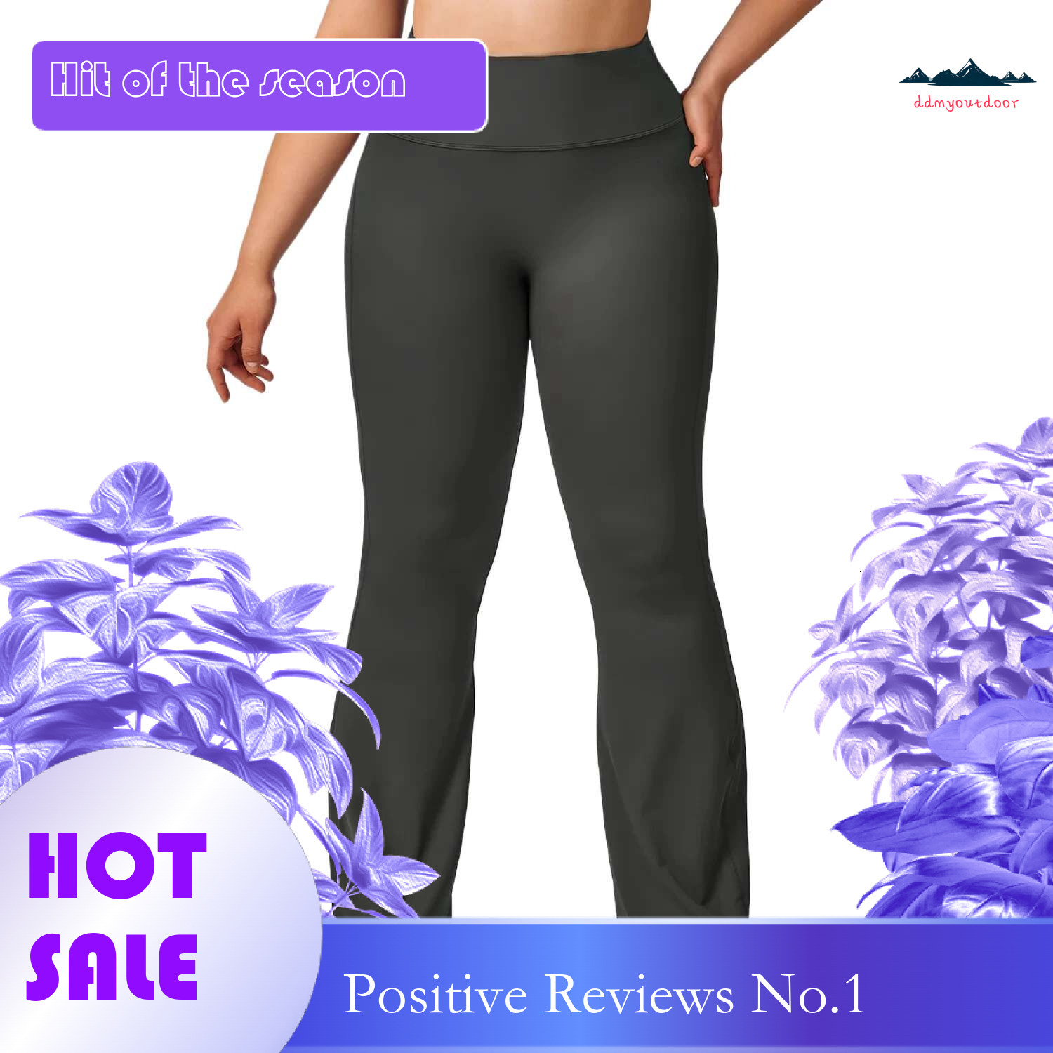 Ddmyoutdoor China Domestic Sportswear Woman Plus Size Yoga High Waist Breathable Wide Leg Pant Gym Sports Slim Flared Tight Pants Dance Trousers