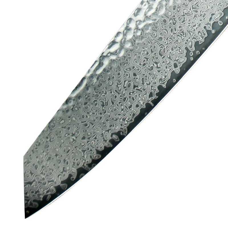 Damascus Chef Knife 8 Inch Vg10 Japanese Knife Stabilized Colored Wood Handle Sixty-seven Layers Of Damascus Are Freshly ForgedXJ250117