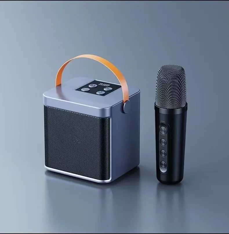 Car Audio Convenient Karaoke High-power Portable Bluetooth Speaker Wireless Single Microphone Integrated Speaker Subwoofer Subwoofer H250118
