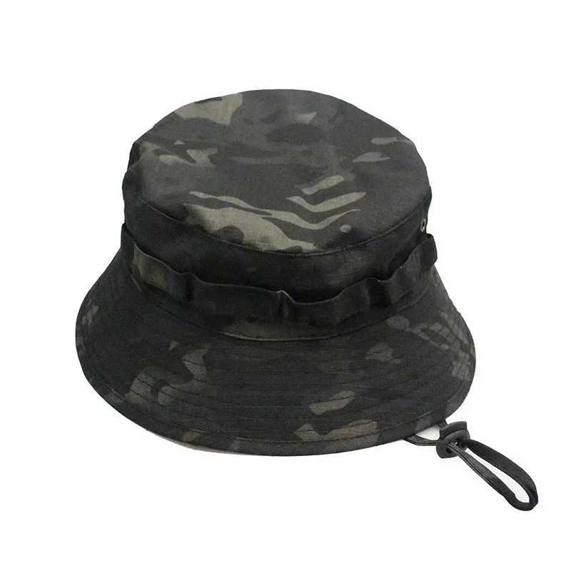 Mens Camouflage Bucket Hat Tactical Sunscreen Outdoor Travel Climbing Fishing s Training Beach Panama Hiking HatXJ250116