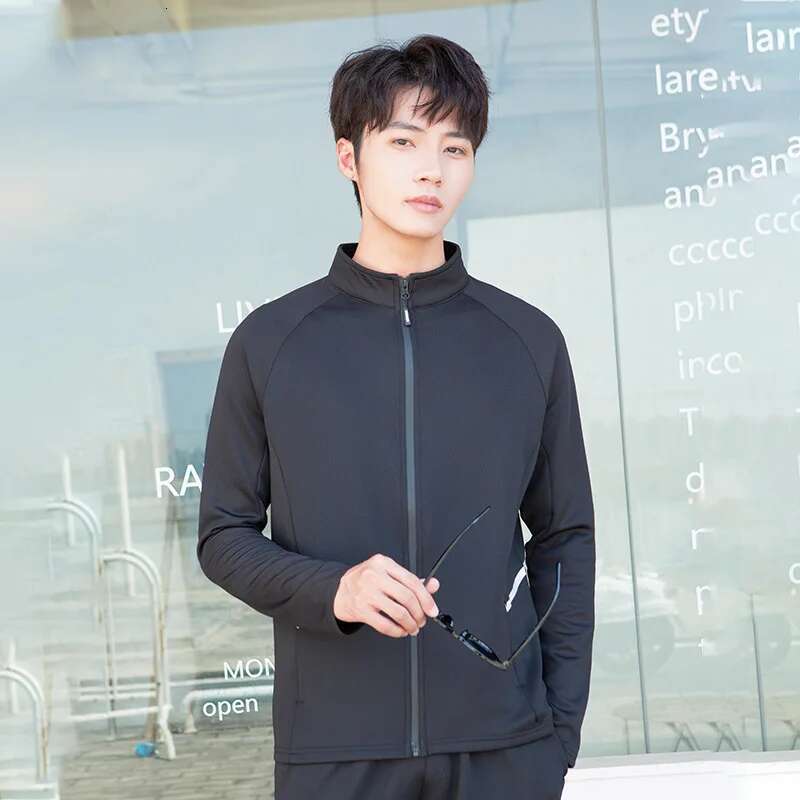 Ddmyoutdoor China Domestic New Winter Thick Shirt Men Zipper Elastic Quick Dry Running Jackets Fiess Gym Sports Clothing Sport Top Mens Sportswear