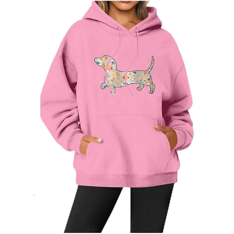 European style new shoulder cuff pullover women's hooded sports long sleeved casual sweatshirt jacket