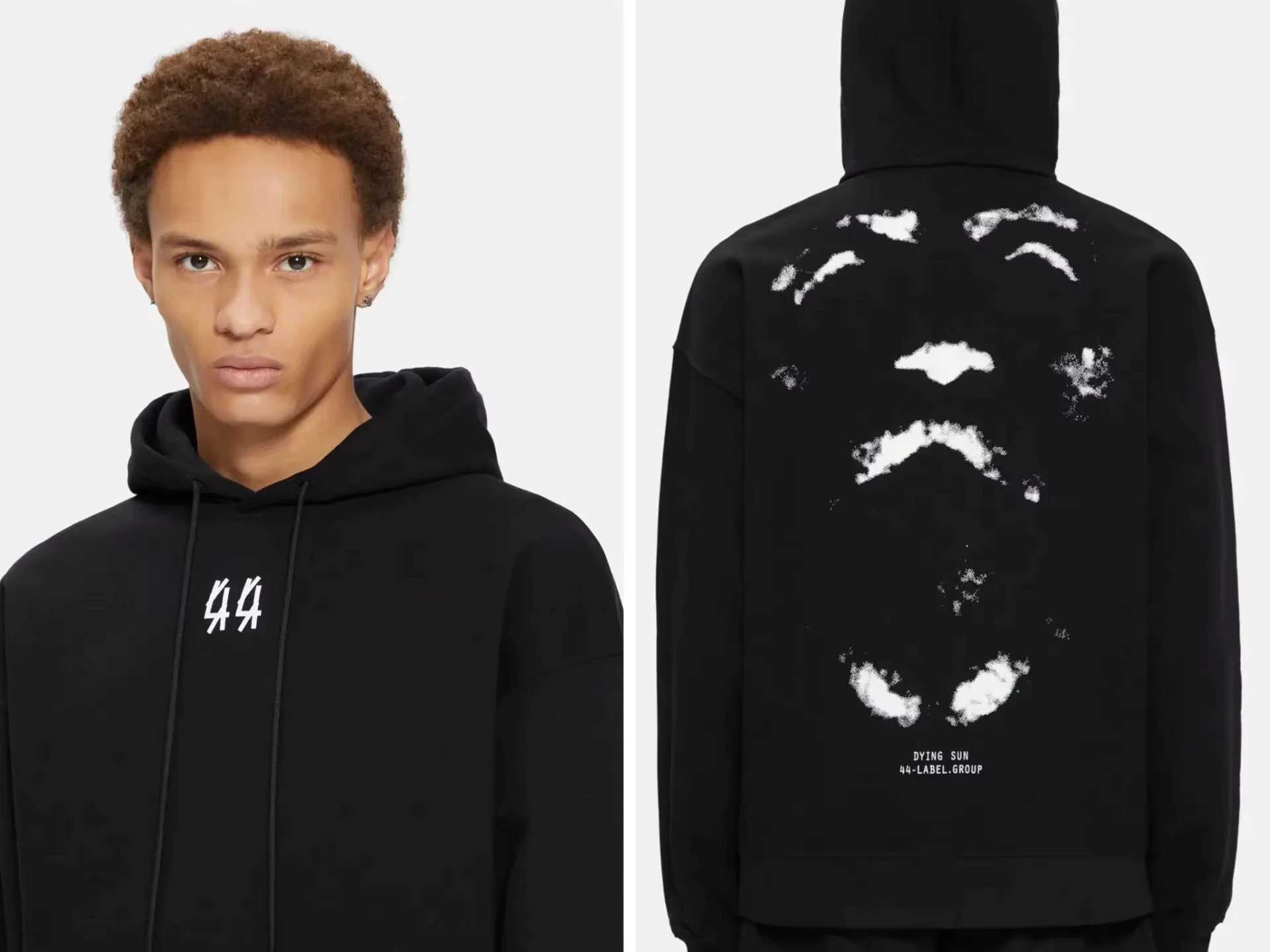 Men Women Fashion Hoodie Trend Brand Funny 100%Cotton Men Printed 44 LABEL GROUP Hoodies Sweatshirts Couple Strtwear PulloverC250118