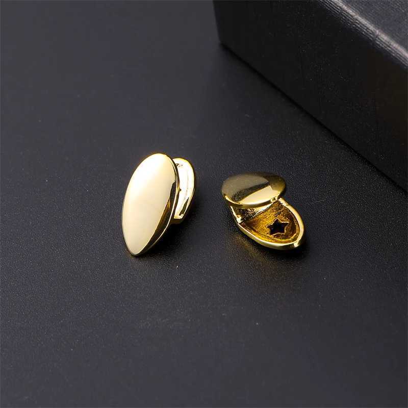 2pcs Teeth Caps Grillz Top Bottom Charm Grills For Men Women Jewelry GiftXJ250114