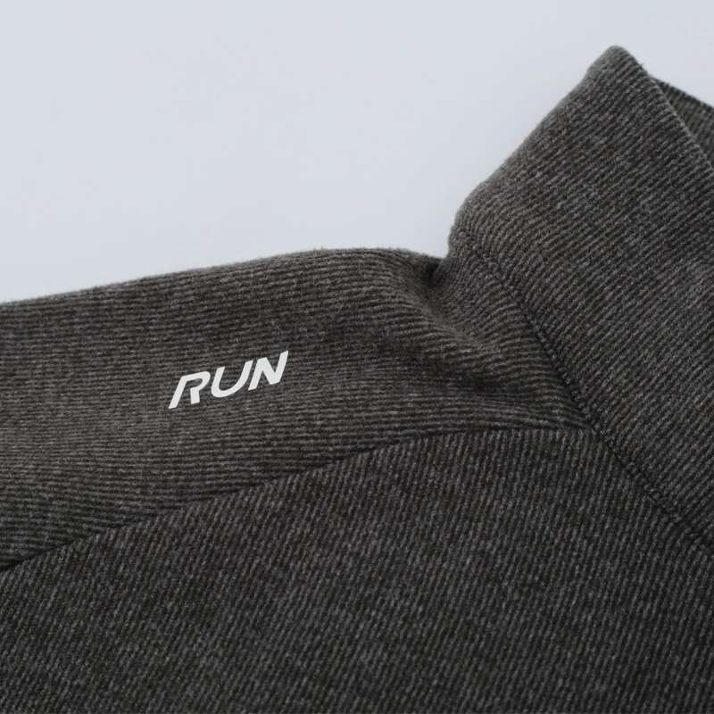 Ddmyoutdoor China Domestic Half Zipper Elastic Running Tee Breathable Outdoor Sports Cotton Bodybuilding Training Shirts Jogger Fashion Autumn Long Sl