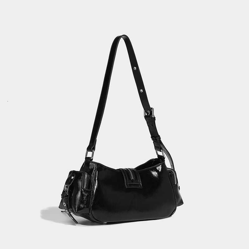 Moto & Bike Underarm Bags For Women Designer Handbag Purses New In Vintage PU Leather Rivet Decoration Shoulder Crossbody