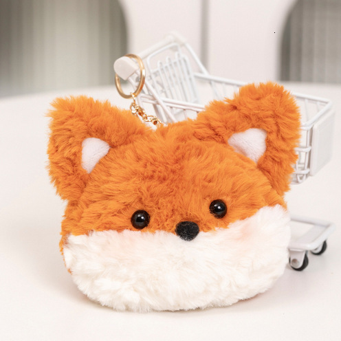 Cute and silly little fox plush toy for girls, backpack, mobile phone bag, coin purse, children's puppet doll swissmilitary