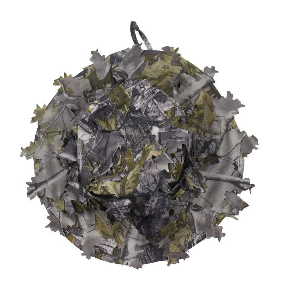 Tactical Camouflage Hunting Hat Men Outdoor Fishing Sun Boonie Bucket Hat Ghillie Suits Airsoft Mol Accories 58-60cmXJ250116