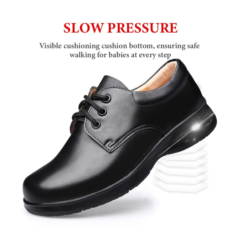 Campus Shoe Child Girl Middle School Student Shoe Children Boy Leather Shoes Early Boys Dress Shoes Soft Bottom Black High Kids 250113