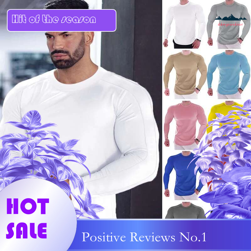 Ddmyoutdoor China Domestic Men Long Sleeve Running Quick Dry Gym Fiess Male Sport Soccer Top Compression Bodybuilding T Shirt Tees Gymwear