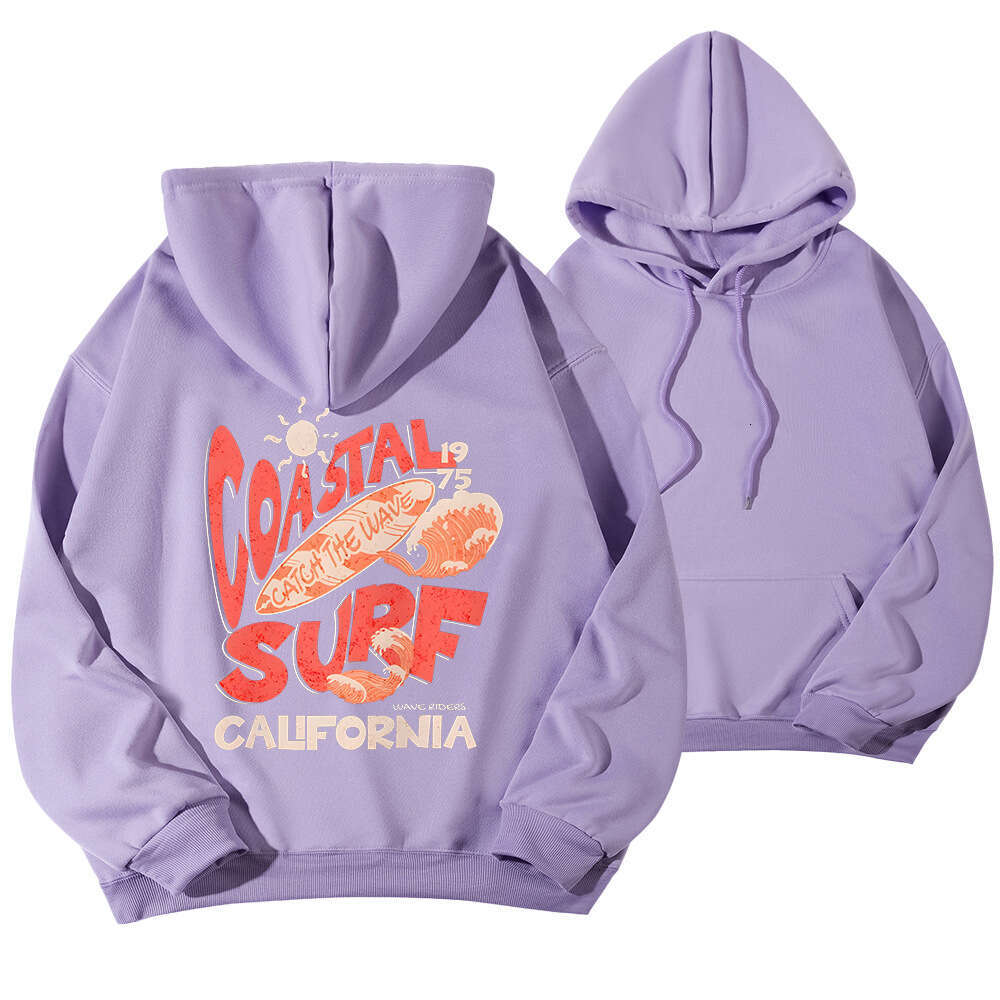 Euro new letter loose casual top with printed off shoulder sleeves hooded sweatshirt